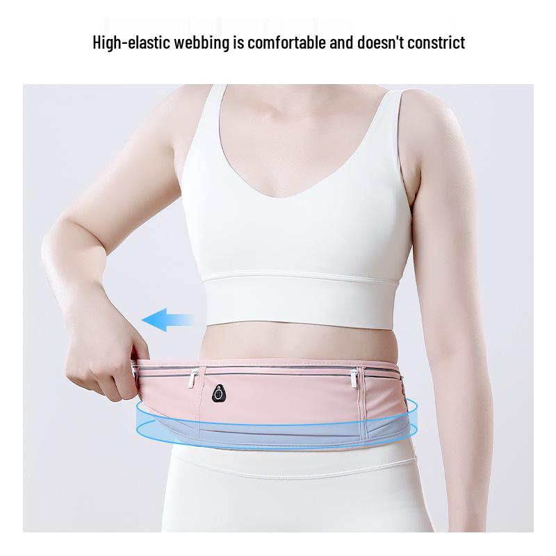 Non-Bouncing Running Waist Bag: Lightweight, Large Capacity, Unisex Fitness Phone Holder