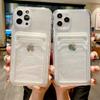 Shockproof Clear Soft Card Holder Wallet Case For For Iphone 1 14 11 Pro Max 13 12 Mini XS XR 7 8 Plus Photo Pocket Silicone Cover