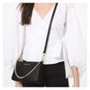 Michael Kors Jet Set Chain Simple Cow Leather Armpit Bag Crossbody Shoulder Bag Women's Black