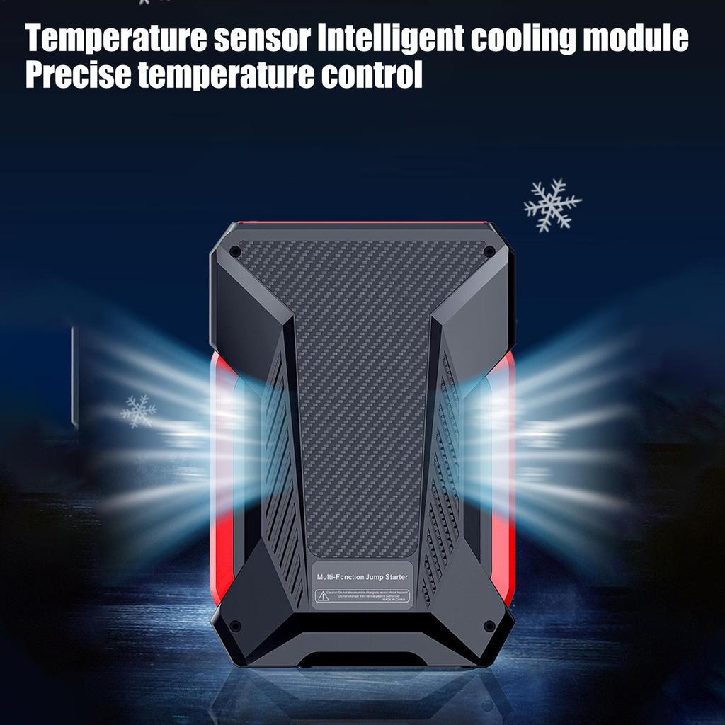 For Car Car Battery Starter Charger Car Battery Jump Pack Long-Lasting Auto Booster Pack Tire Inflator Accessories For Work