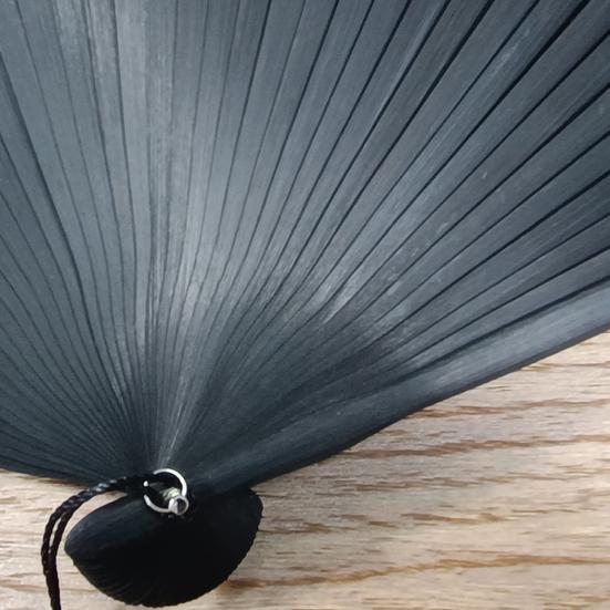 Praktyczna cienka dekoracja Czarny składany wachlarz w stylu chińskim Taniec z dostawą do tańca