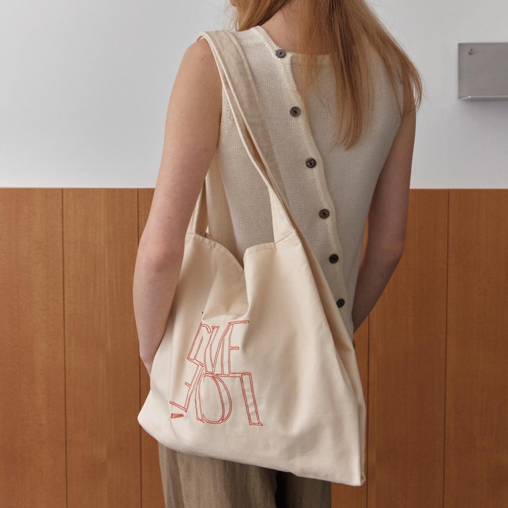 Lcve Lou Canvas Bag_Ivory