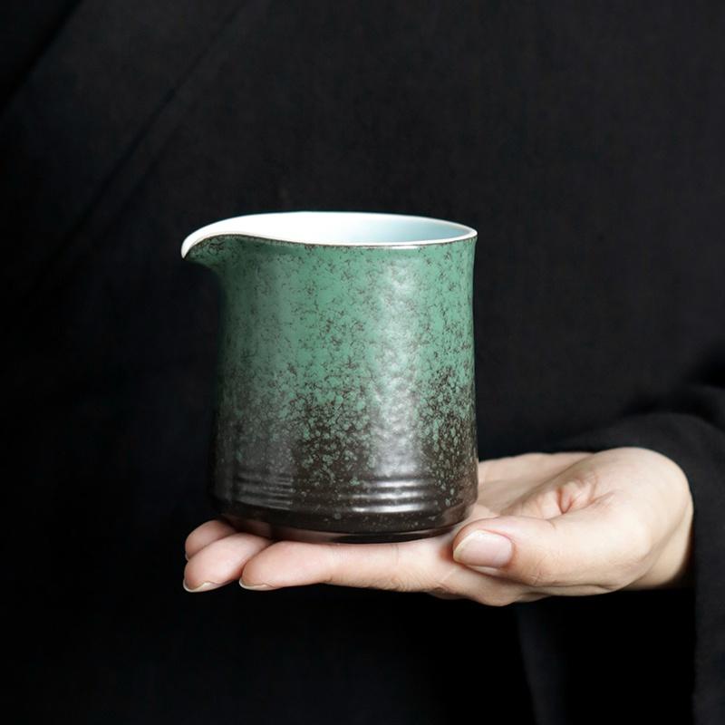 300ml Ceramic Fair Cup Coarse Pottery Tea Divider Vintage Tea Sea