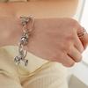 LAYERMOOD Flower Chain Bracelet-silver