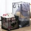 Square Foldable Laundry Bag Single/Double Layer Dirty Clothes Storage Basket  Living Room