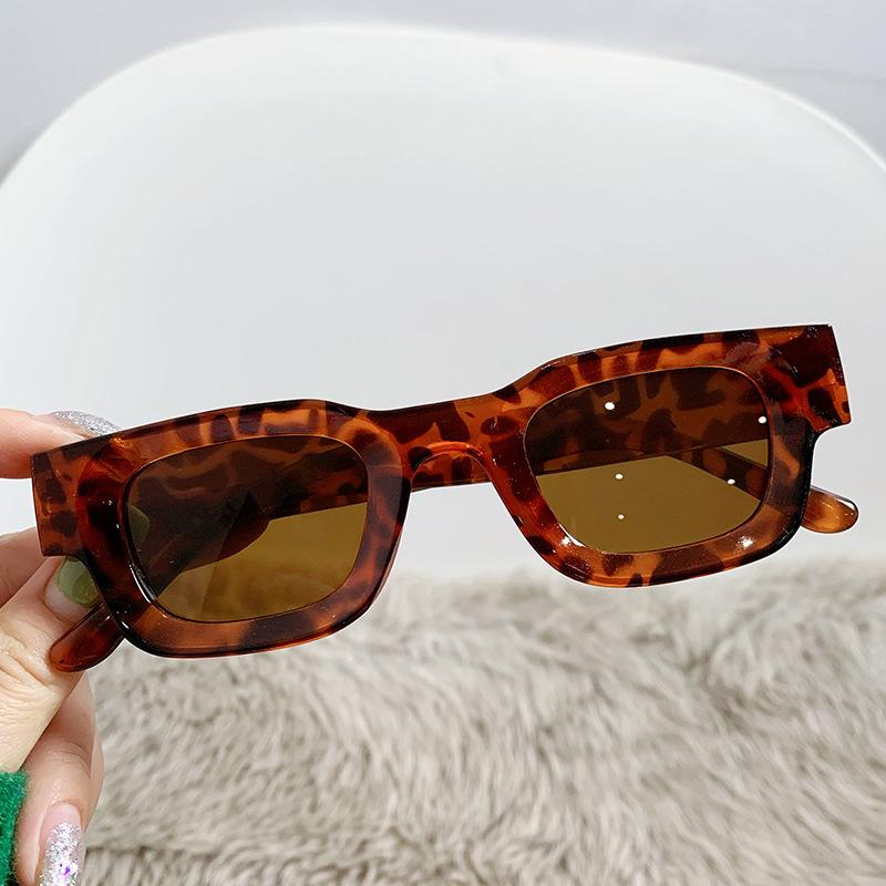 Square Concave Sunglasses Large Frame Retro Trend Sunglasses Women'S Sunshade Sunglasses