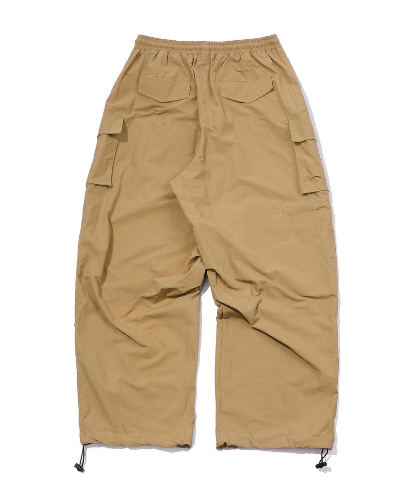 CPGN STUDIO Assassin Wide Nylon Cargo Pants Beige