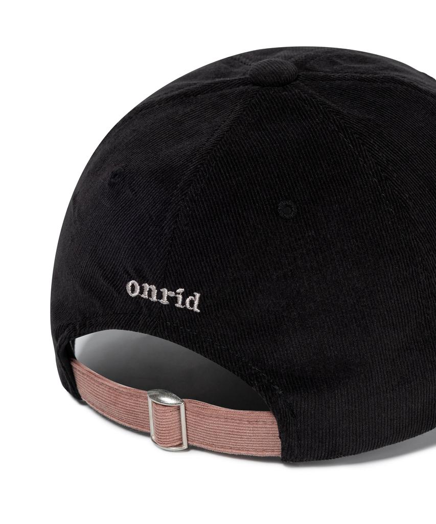 ONRIDPROJECT Applique Symbol Corduroy Two-Tone Ball Cap - Black