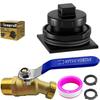 Corrosion Resistant Stock Tank Drain Plug Kit Outdoor Garden Faucet Valves Stock Tank Drain Plug Easy To Install