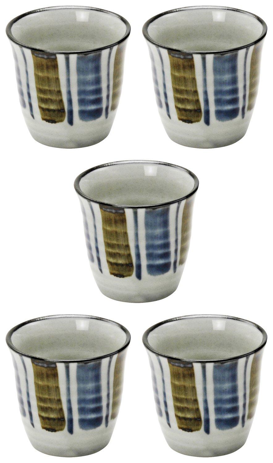 

Mino ware sake cup set of 5 Taijukusa 407-2-41E(5)