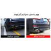 Black Exhaust Tips Tailpipe Muffler Trim For BMW X5 F15 2014-2018 M Sport