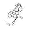 Leaf Sticker Monstera Leaf Car Window Graphics Truck Windshield Body Laptop Vinyl Decal Waterproof Plant Lover Decor Accessories