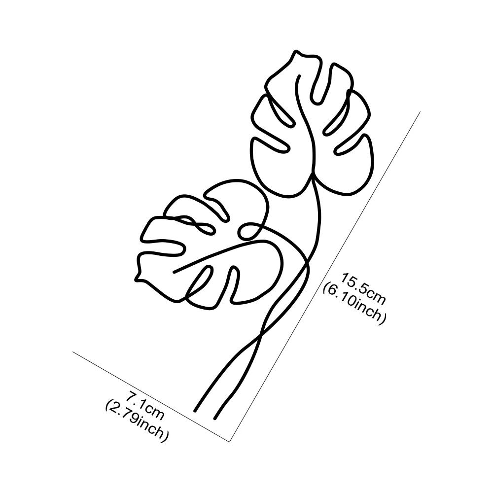 Leaf Sticker Monstera Leaf Car Window Graphics Truck Windshield Body Laptop Vinyl Decal Waterproof Plant Lover Decor Accessories