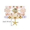 Boho Reisperlen Seestern Anhänger Armbänder Für Frauen Sommer Ozean Strand Muschel Charme Mehrschichtiges Armband Set