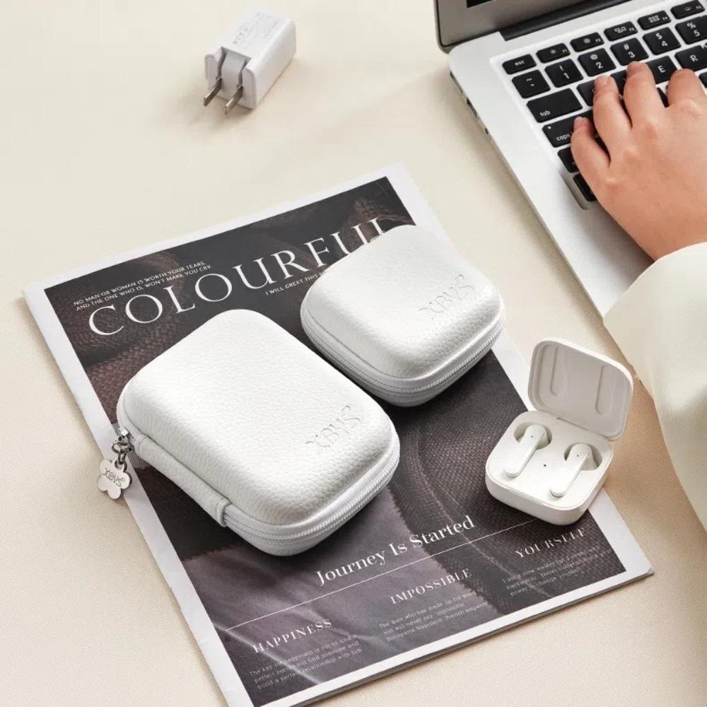 Waterproof Data Cable Storage Bag Leather U Disk Organizer New Organizer Bag Outdoor