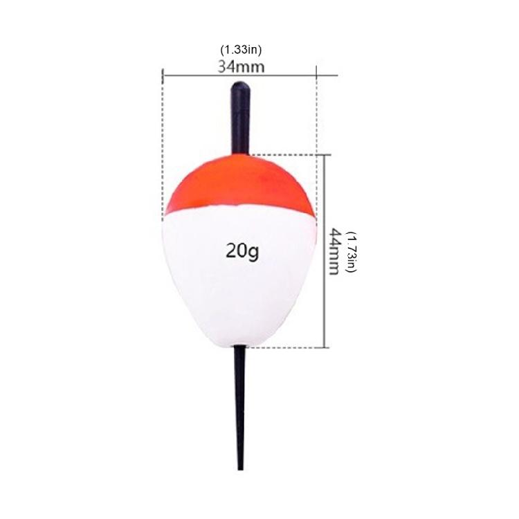10Pcs Foam Fishing Float Bobber Sea Rock Fishing Striking Float Hard Foam Float Red And White Foam Sea Fishing Bobber