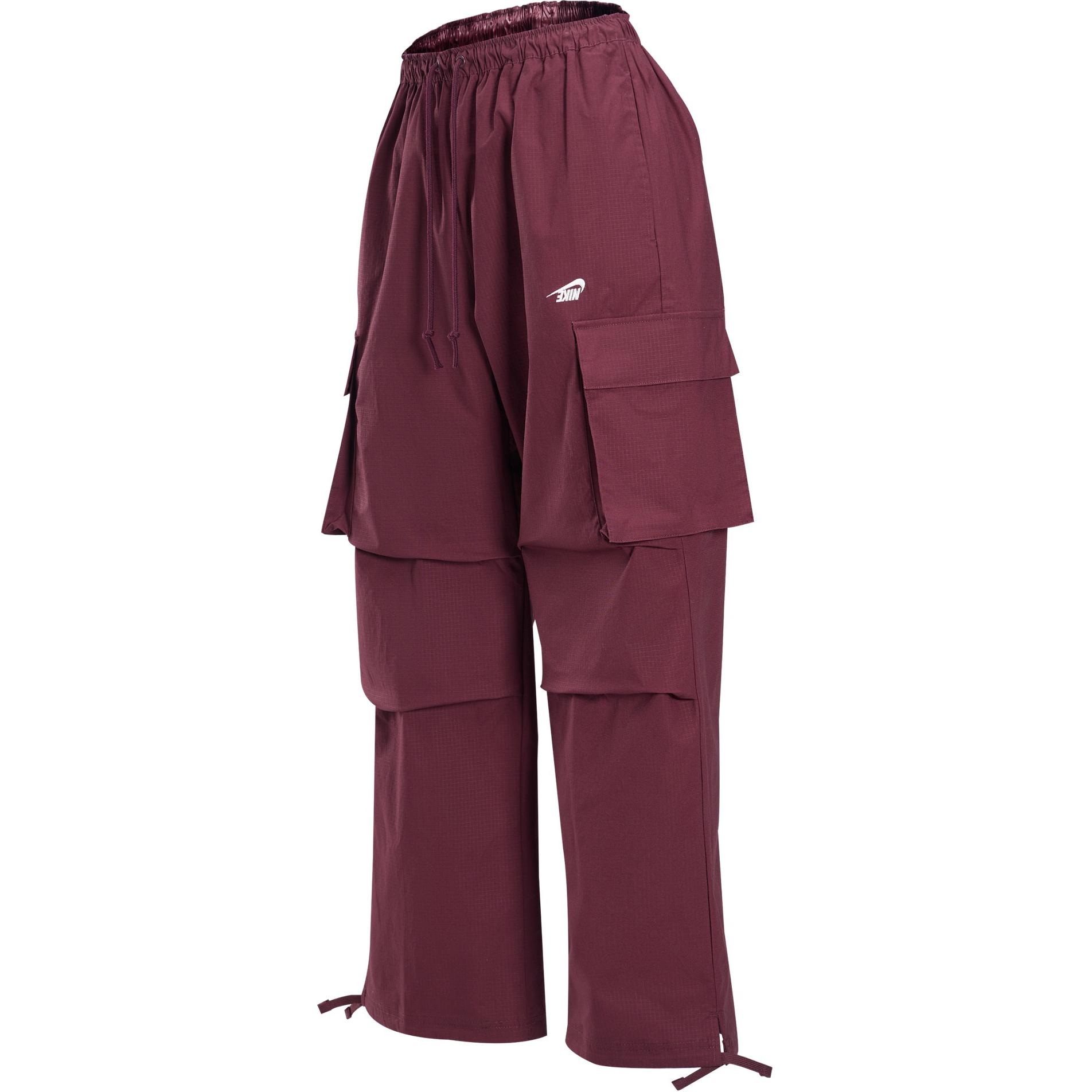 Nike Sportswear Burgundy Women s Woven Cargo Pants HQ4749-652 S
