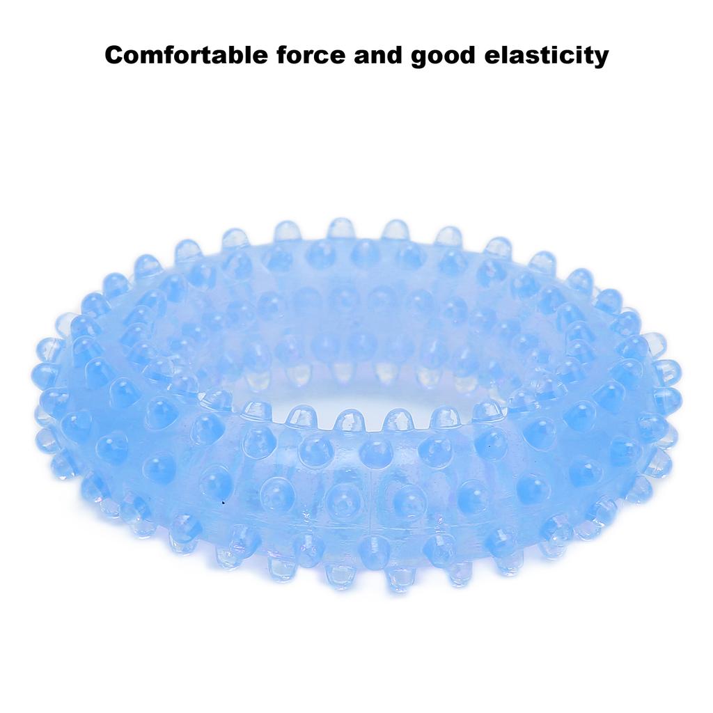 Finger Strengthener Annular Design Protruding Dot Design Good Elasticity Rehabilitation Grip for   Home