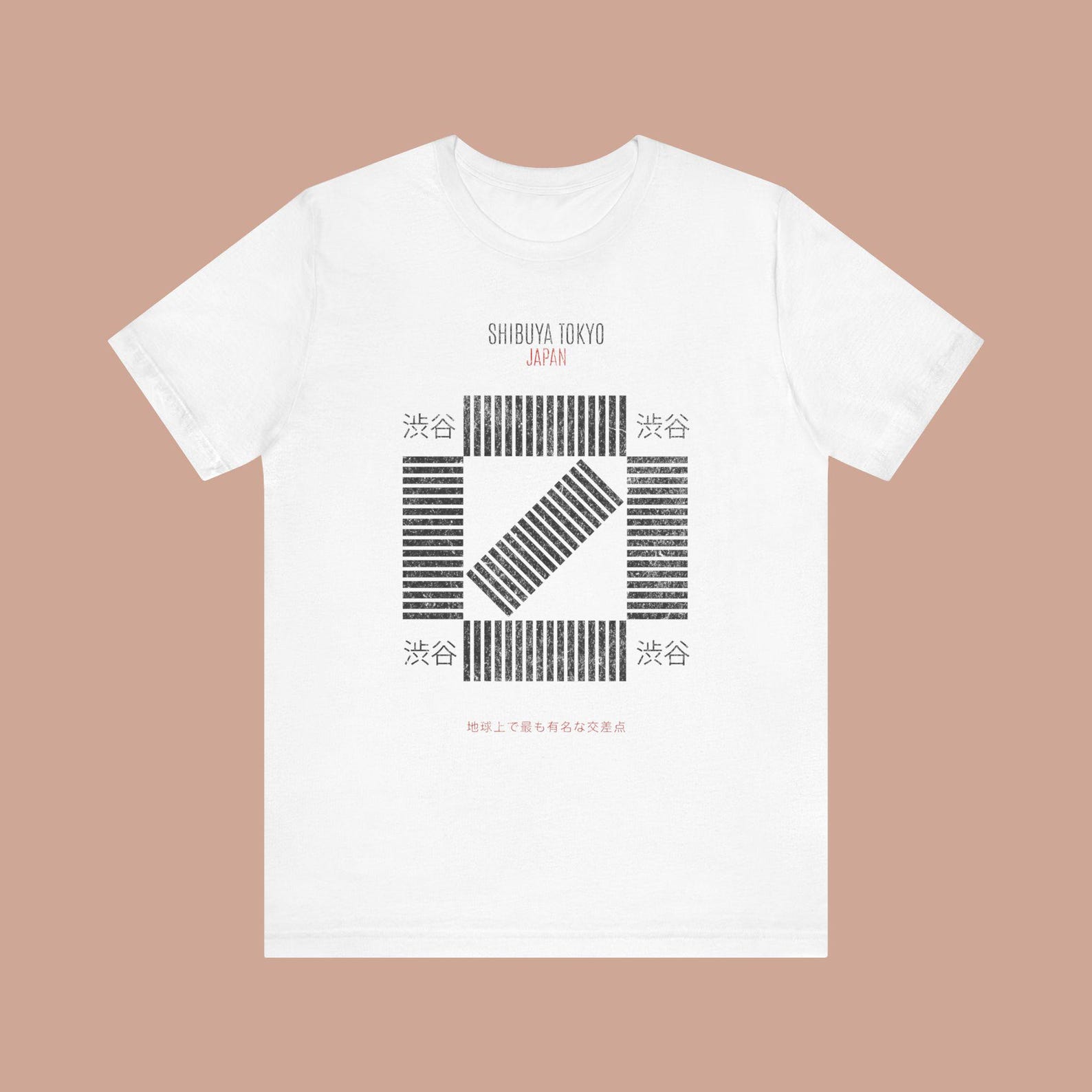 Shibuya Crossing Tokyo Tee, Retro Japanese Style, Unisex Travel Shirt S