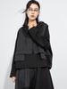 Plus Size Women’s Hooded Patchwork Sweatshirt - Autumn 2025 Two-Piece Style, Versatile Long Sleeve Top.