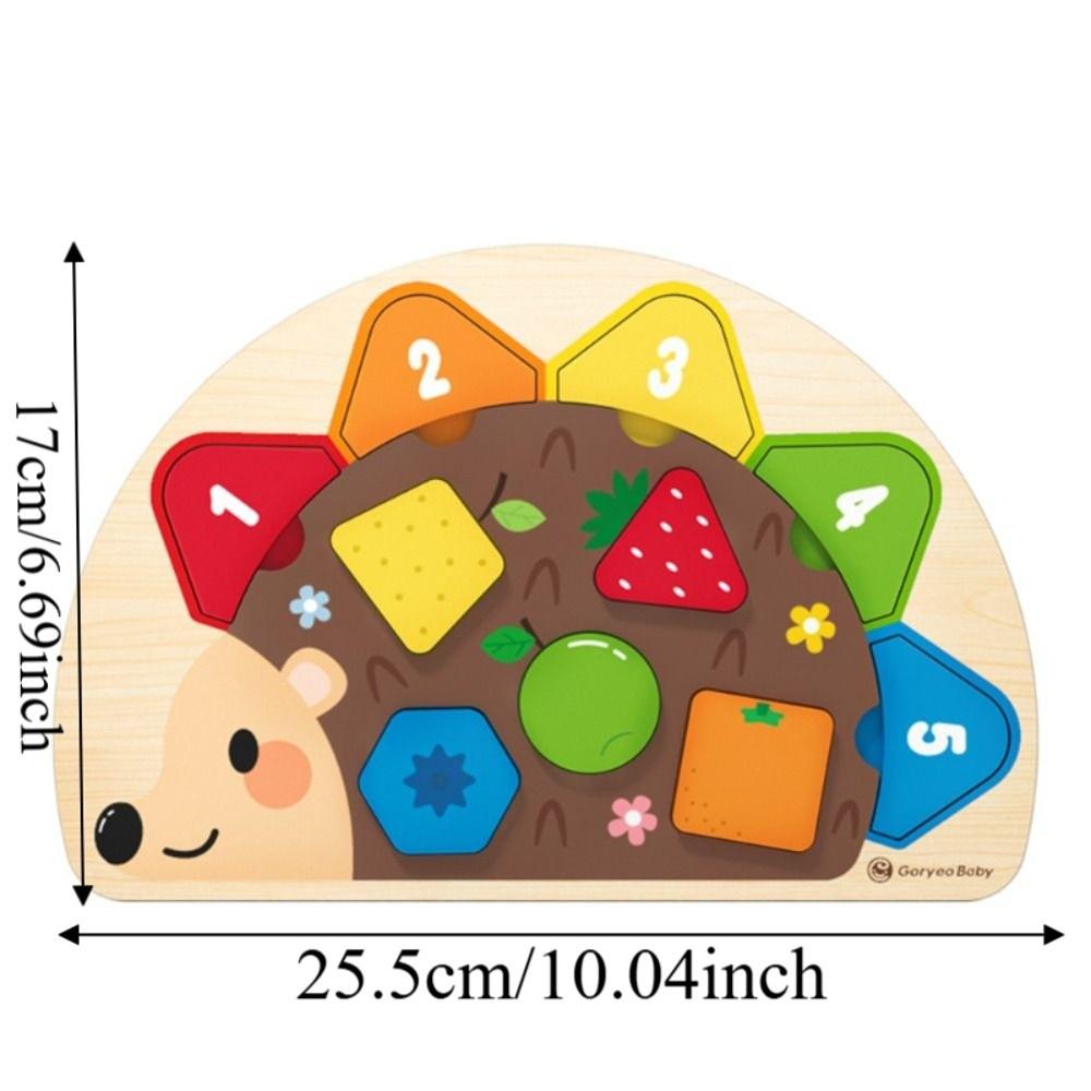 Cartoon Shape Montessori Puzzle Toy Colorful Design Tangram Jigsaw Game Wooden Puzzle Home Use