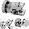 6PCS Heavy Duty Glass Clamping Brackets Corrosion Resistant Supports For Mirrors Office Partitions 5 to 10mm Thickness