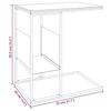 VidaXL Side Table Black 55x36x59.5 Cm Engineered Wood 343105