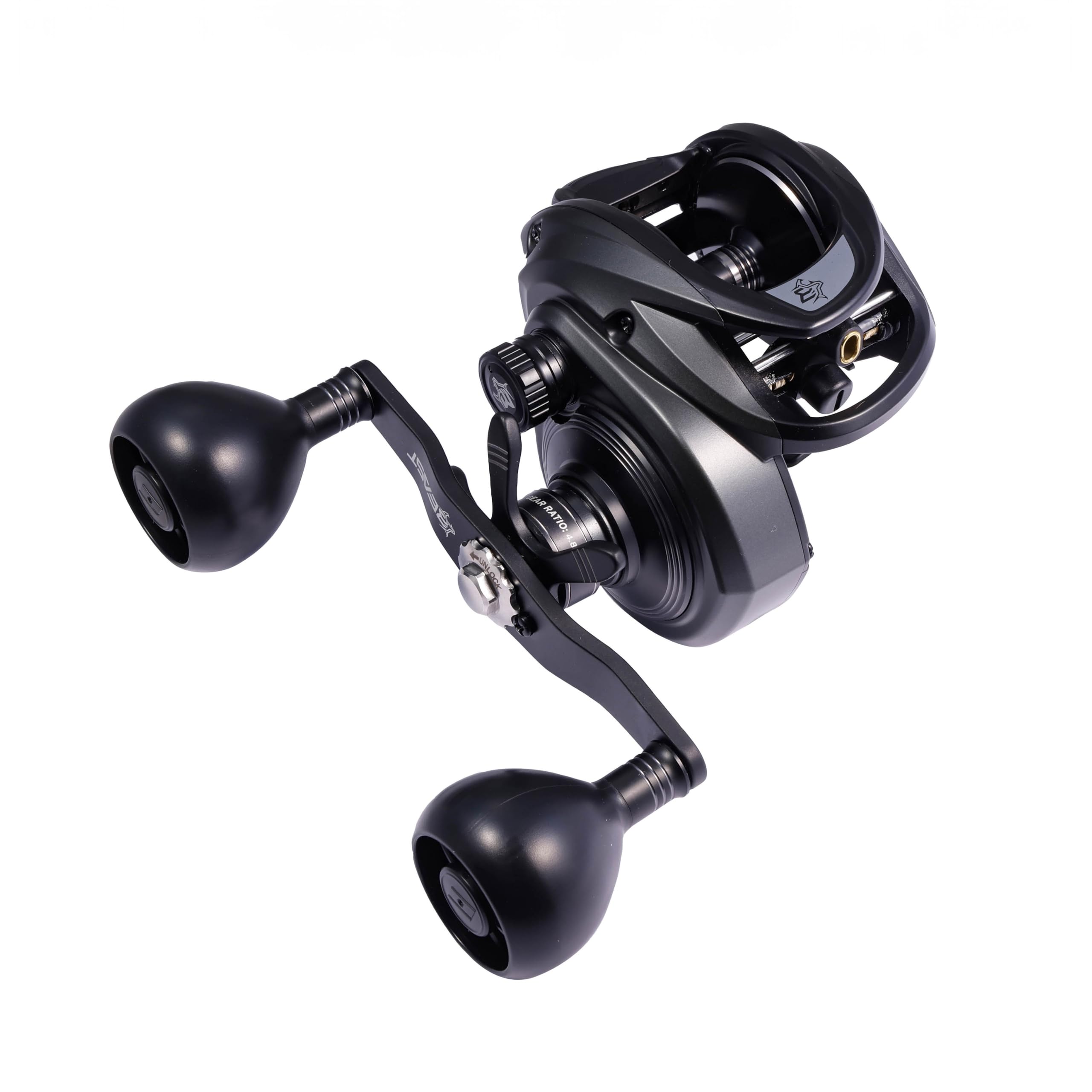 Abu Garcia Beast LP Beast 400 Baitcasting Reel Low Profile Suitable for Saltwater Big Game Fishing - - Bass, Fishing, чёрный