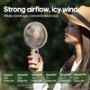 Portable Folding Handheld Fan 3600mAh Desktop Rechargeable Household Fan with LED Digital 100-speed Wind Angle Adjustable