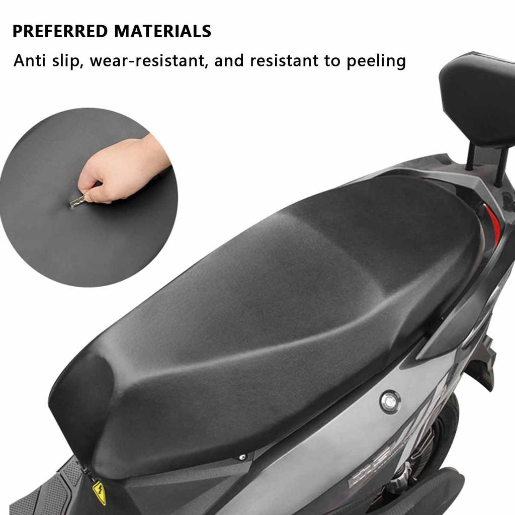 Motorcycle Seat Cover Waterproof Dustproof Sunscreen Elastic Leather Motorbike Seat Protector Cushion Motorcycle Accessories