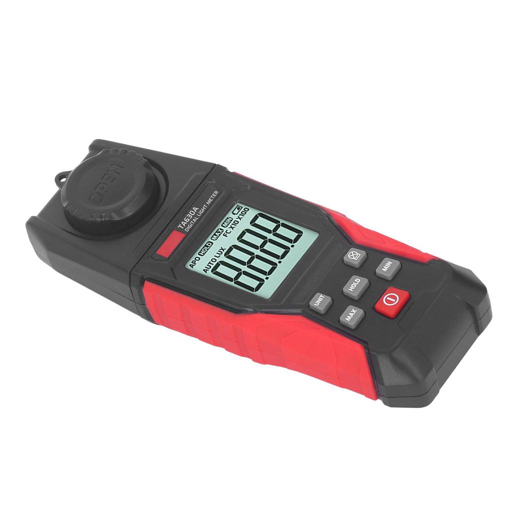 Digital Illuminometer High Accuracy 200000 LX Range 0.1LX Resolution Luxmeter Light Meter with Alarm