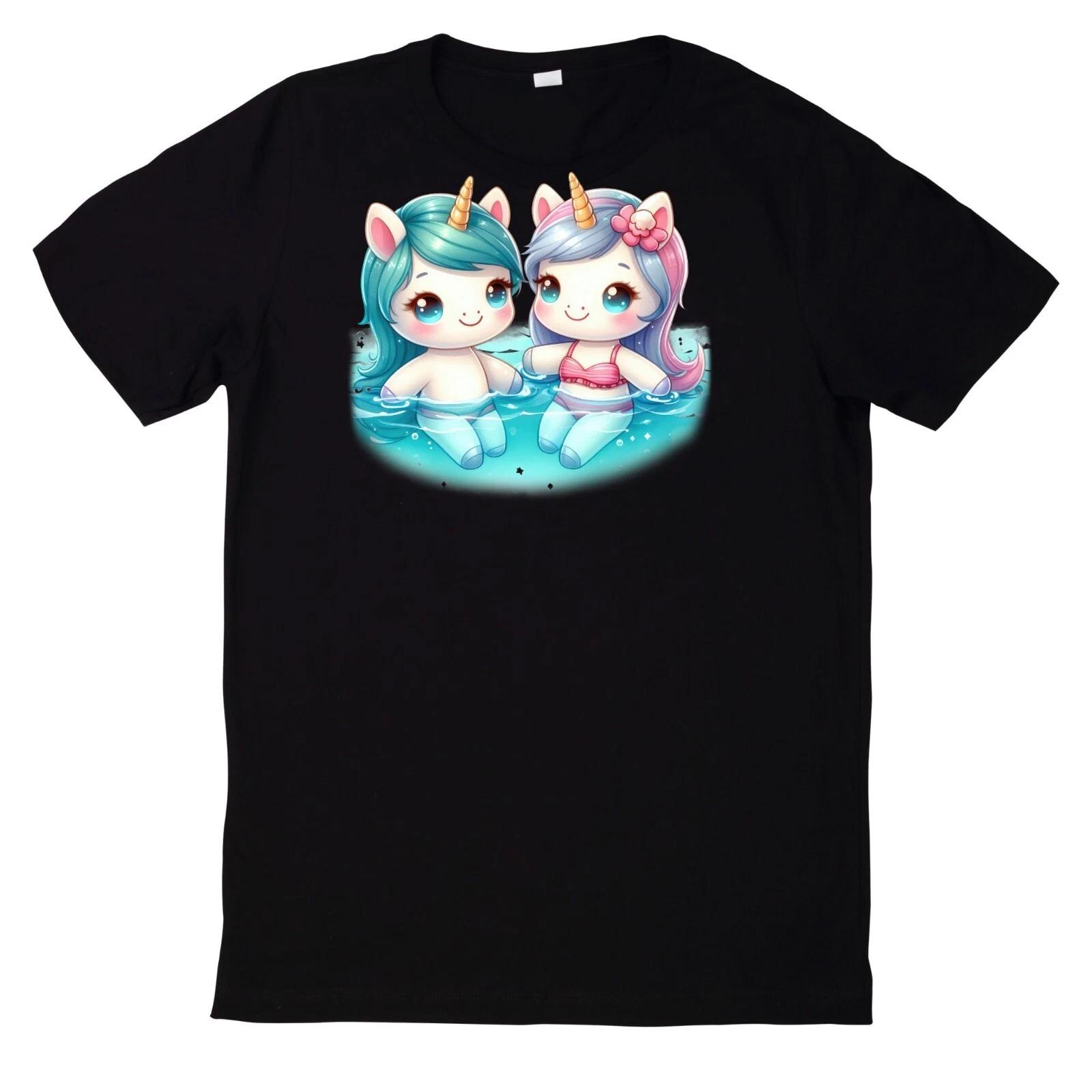 T-Shirt Lustiges Einhorn Poolparty M