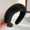 Women Girls Plush Widen Thicken Plush Hair Bands Faux Fur Headbands Soft Fluffy Furry Hair Hoops Winter Headdress