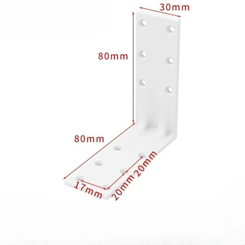 2PCS Furniture Corner Connector Set Metal Trapeziform Cabinet Angle Bracket Sturdy Triangle Corner Brace Universal Support