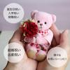 Petit Luu Congratulations Bouquet Bear, 12cm, Size 4S (Congratulations, Pink, Normal)