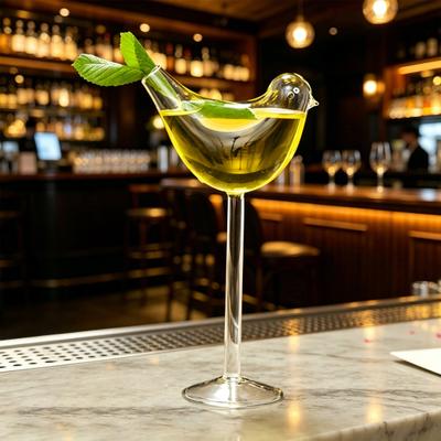 Bird Cocktail Glass, with Stable Base, 150ml Capacity Drinking Glass, Elegant And Versatile Wine Glass for Party