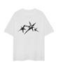 STANDARDERROR 87-Stan324 Triple Noise Star Crack Solid Short Sleeve T-Shirt (2 Colors)