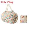 Nylon Foldable Shopping Bag With Large Capacity Waterproof Tote For Grocery Use