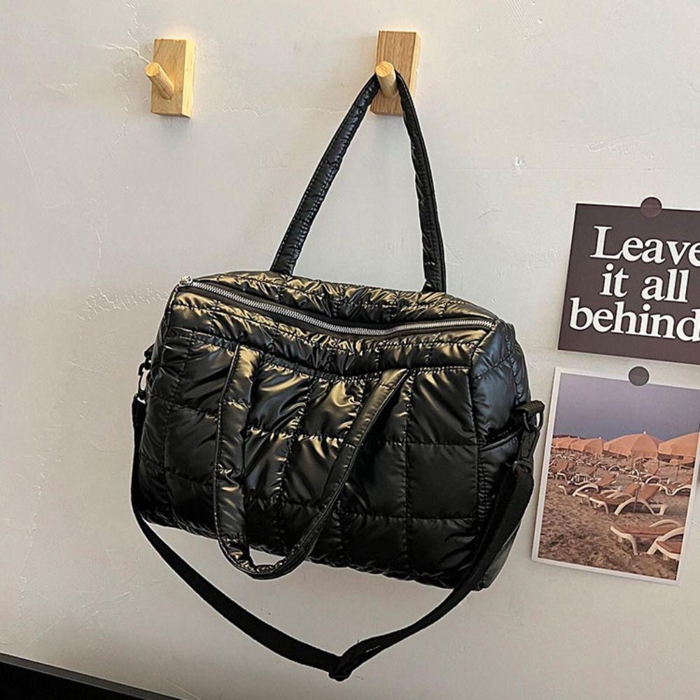 Tasche im koreanischen Stil aus Baumwolle mit hellem Raum, Tragetasche, Schultertasche, Handtasche aus Nylon, Herbst Winter