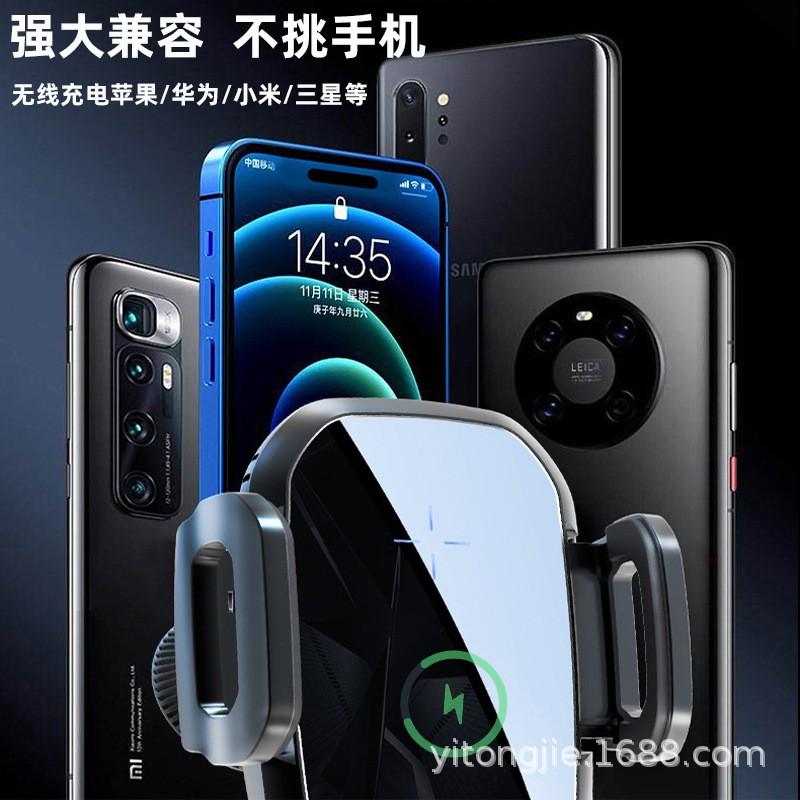 Aluminum Car Phone Holder Rearview Mirror 360 Rotating Mount With Clamp Fit Universal Smartphone Stand