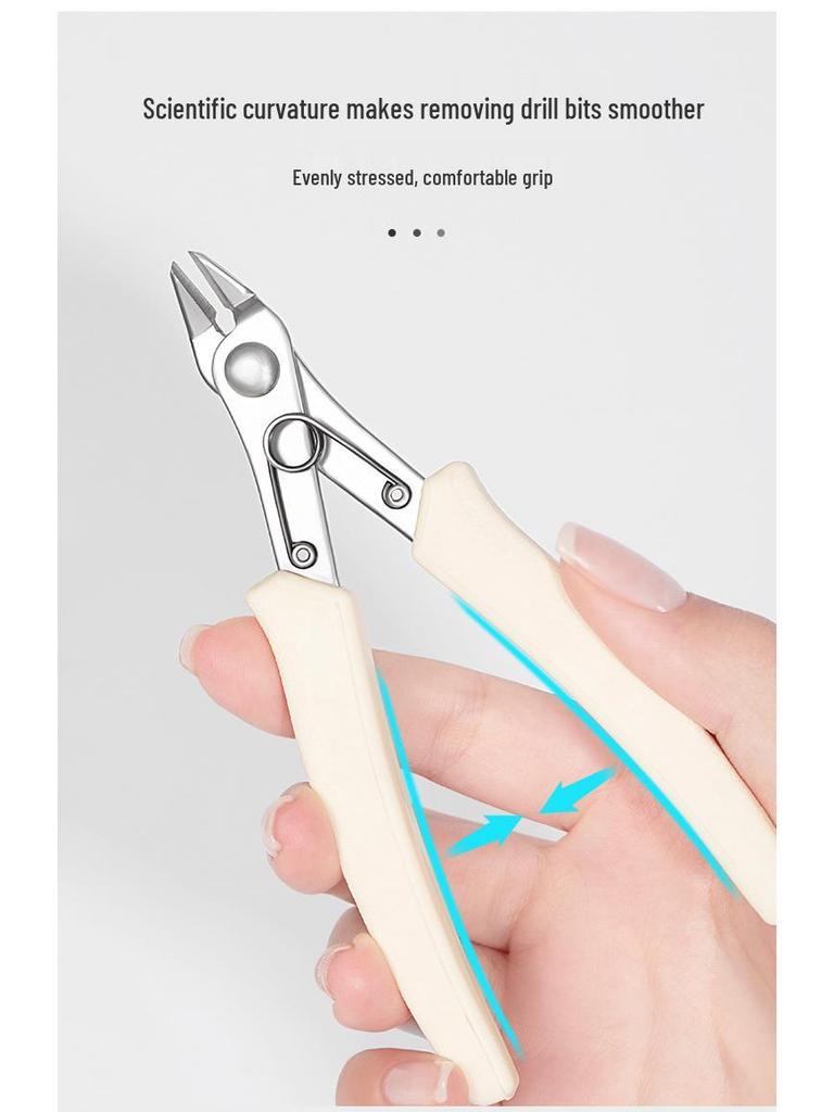 Nail Art Rhinestone Removal Heavy Duty Pliers - Easy Metal Shears & Ornament Scissors for Nail Salons