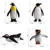 Modèle d'Animal Marin Réaliste en PVC Figurine de Manchot Empereur Antarctique Pour Collectionneurs Et Décoration