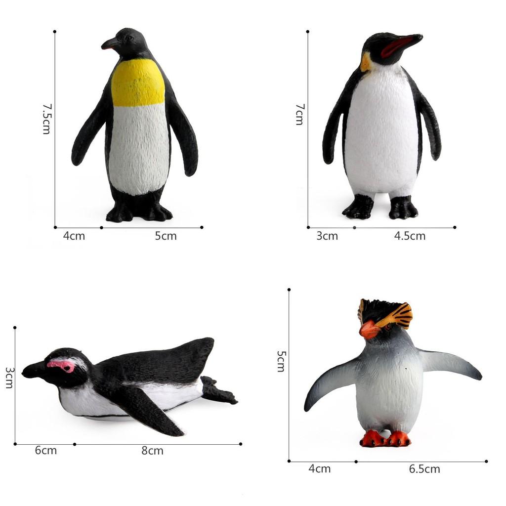 Modèle d'Animal Marin Réaliste en PVC Figurine de Manchot Empereur Antarctique Pour Collectionneurs Et Décoration