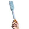 Telescopic Massage Comb Self-Cleaning Anti-Static One-Pull Comb Brush Swivel Portable Clean Retractable Shaping Massage Hairbrush