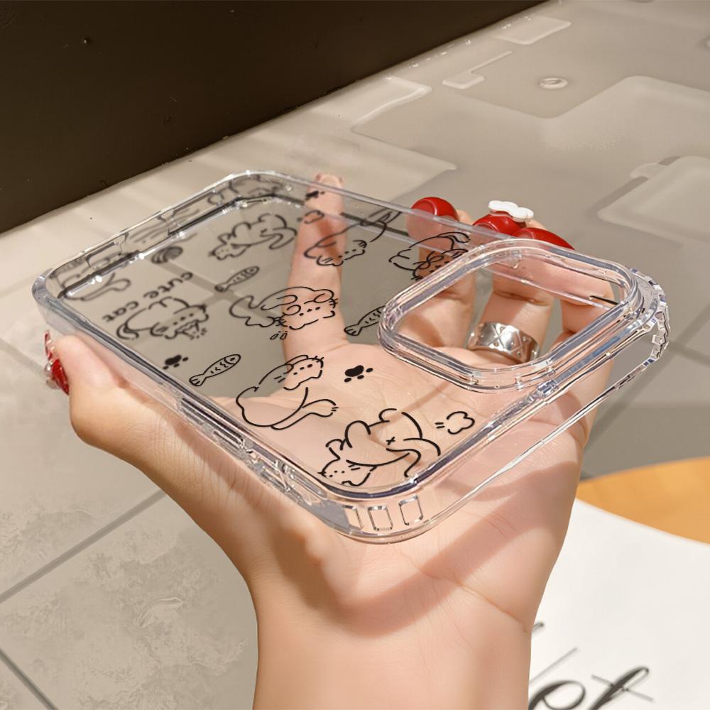 Acrylic Phone Case for iPhone 11 12 13 14 Pro 12 14 16 Pro Max for Samsung A16 A36 A56 S24 FE High-quality Painted Anti-fall Mobile Phone Case