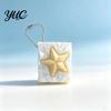 Interactive Clicking Toy Shell Starfish Press Keychain, 3D Printed Marine Theme Stress Relief Durable Key Accessory Holder, Sensory Fidget for