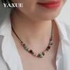 Ethnic Style Ceramic Beaded Necklace - Women's Versatile Clavicle Chain, European & American Jewelry.