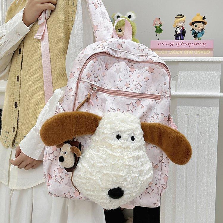 Schoolbag Japanese Design Girl Schoolbag Girl Korean Version Lamb Casual Backpack Versatile High School Student Junior High School Backpack