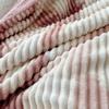 Ink-wash Painting Striped Blanket, Double-Sided Sofa Throw, Flannel Blanket for Air-Conditioned Afternoon Naps