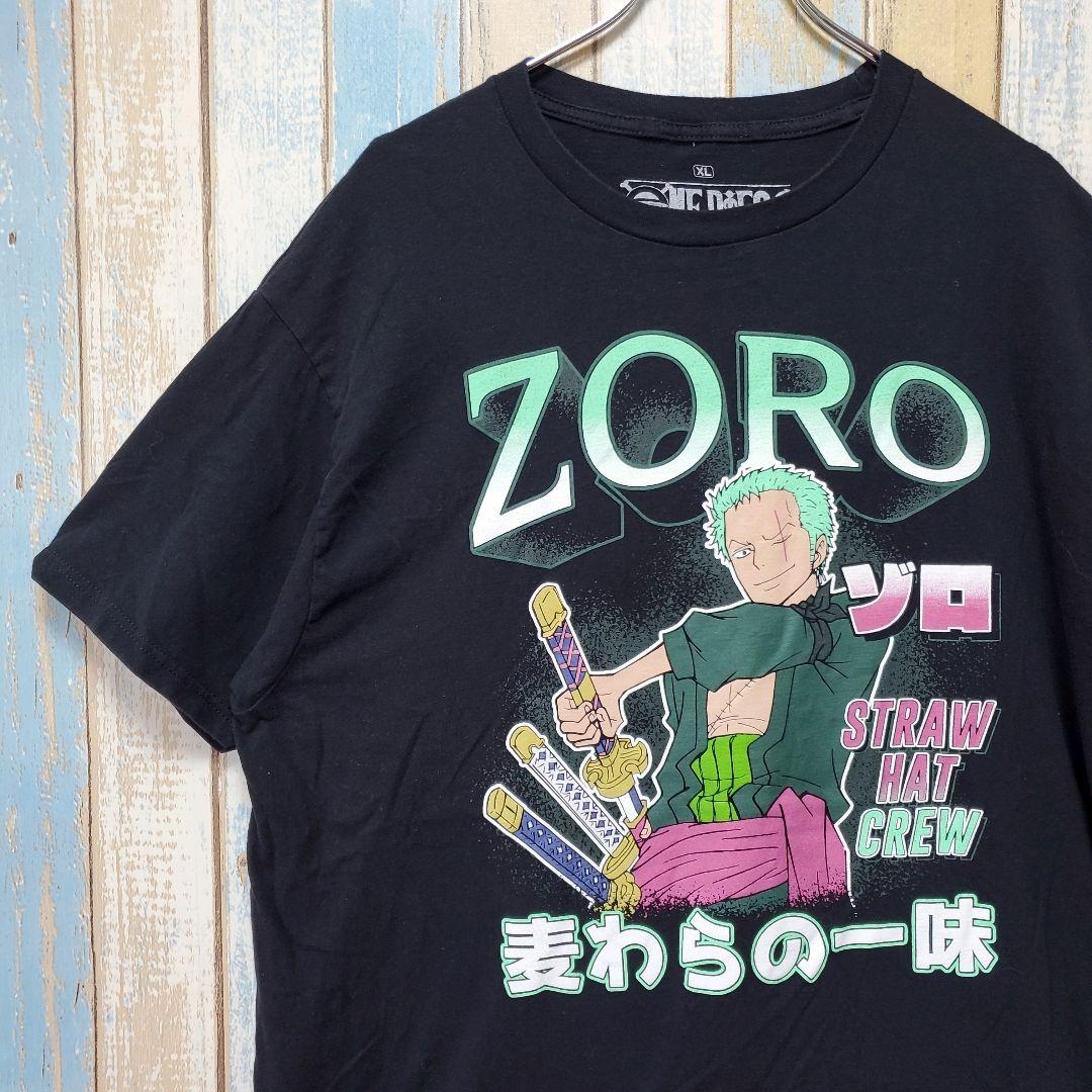 

[USED] 905 One Piece Zoro Character T-Shirt Anime Manga Straw Hat Pirates Made in Mexico XL